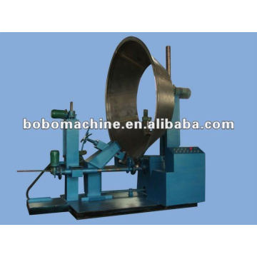 Fan flange rolling machine